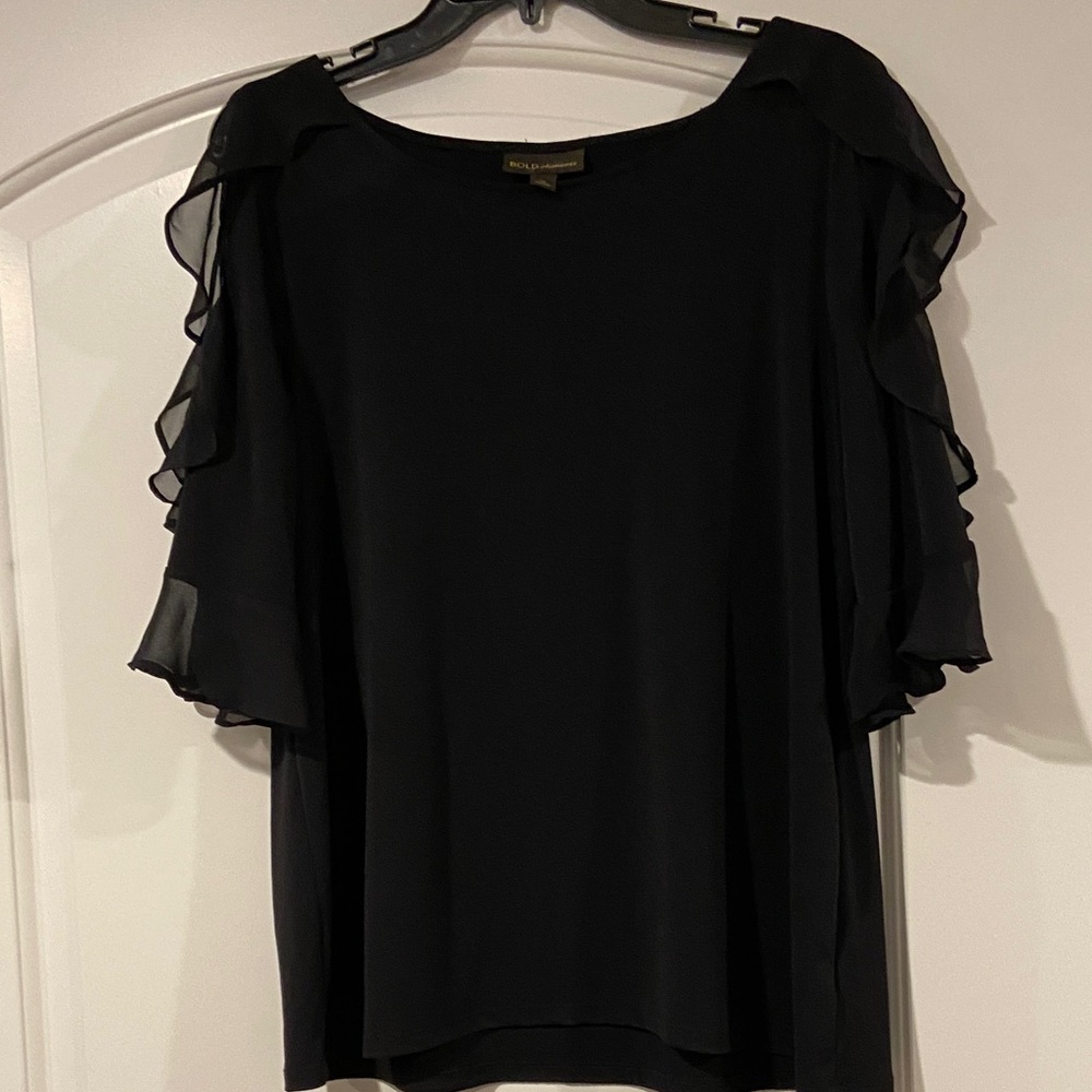 Elegant Ruffle Sleeve Blouse